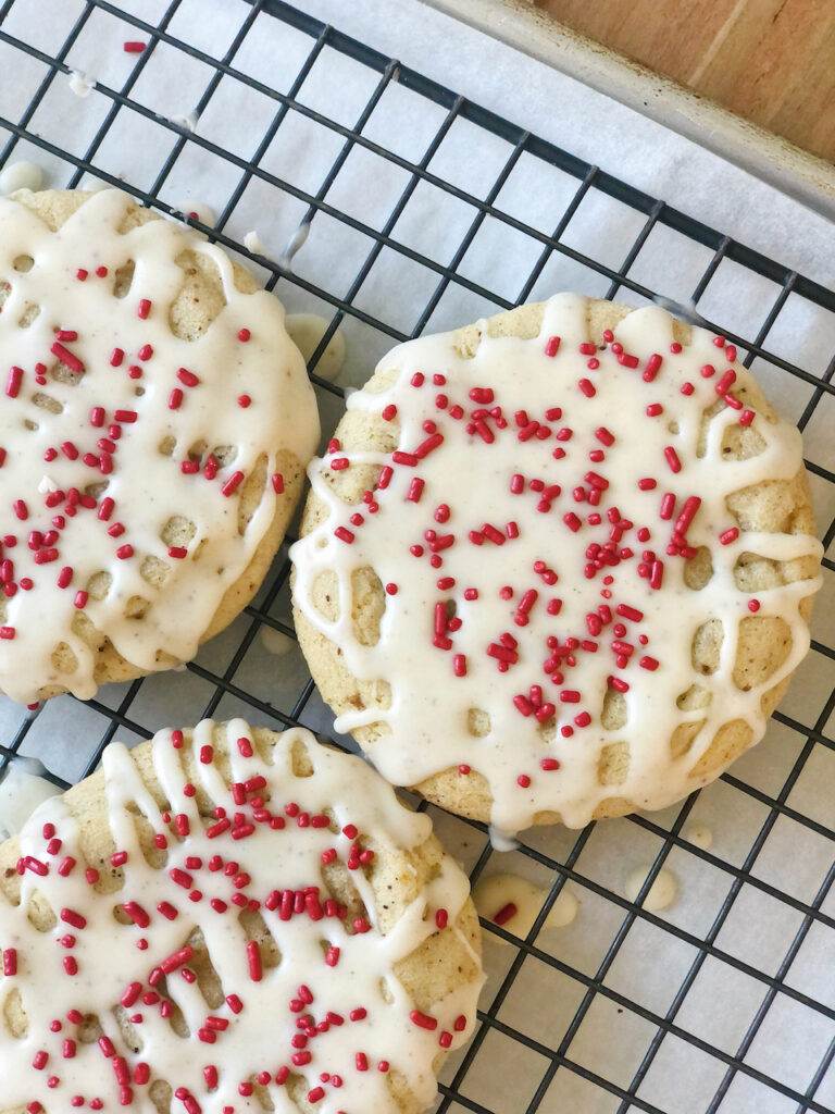 Eggnog Snickerdoodle Cookies