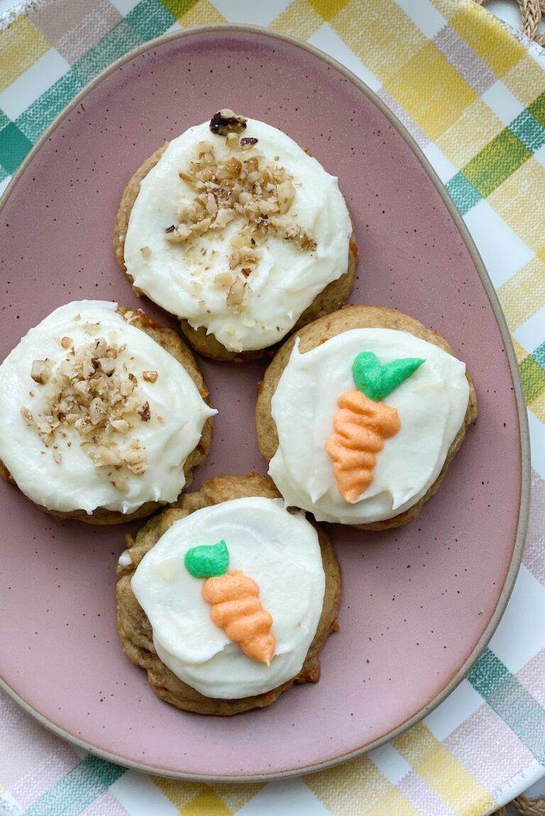 Carrot Cake Cookies with Cream Cheese Frosting