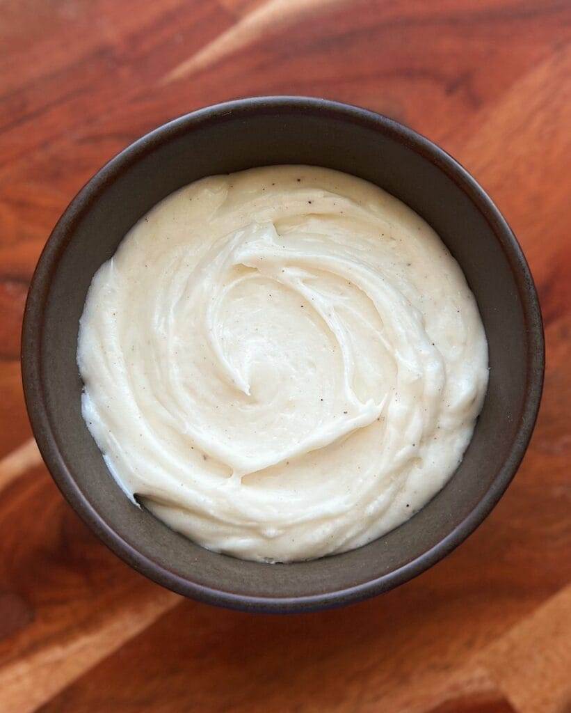 Brown Butter Cream Cheese Frosting in a bowl.