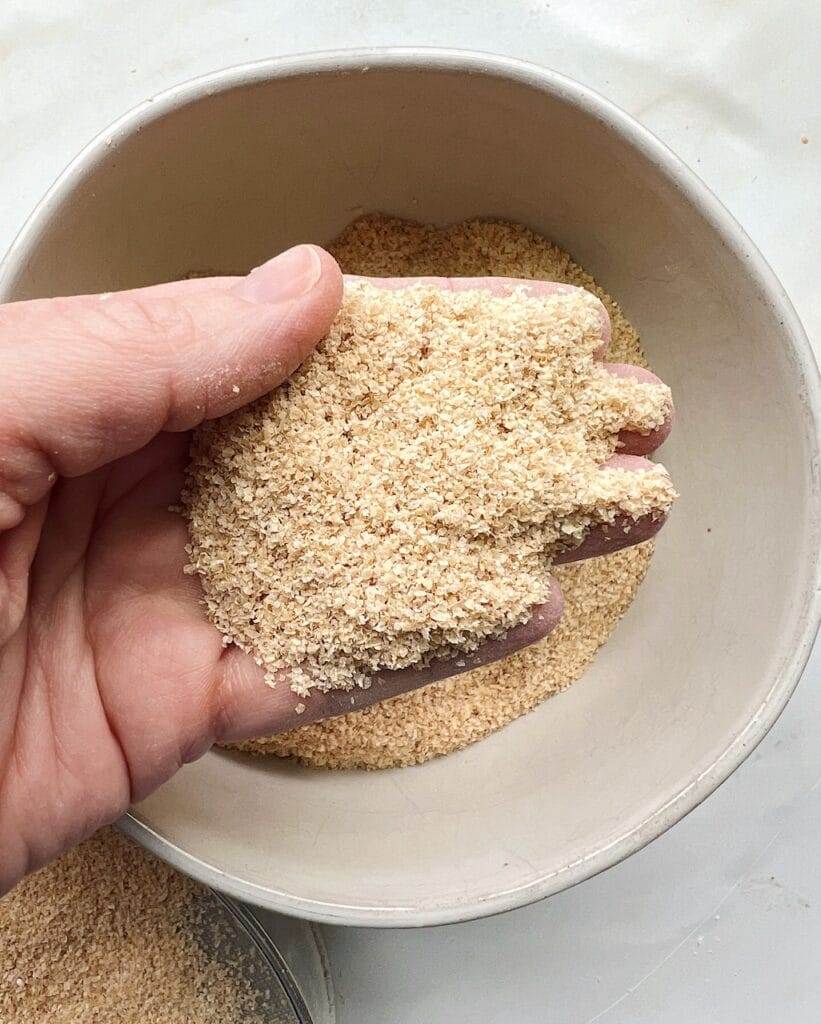 Bran from sifted whole grains.