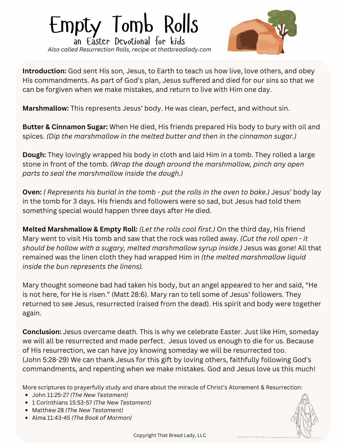 An image of a document containing the story of the resurrection rolls.